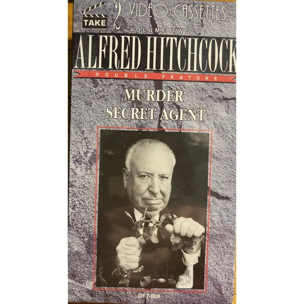 Alfred Hitchcock Double Feature VHS 2-tapes “Murder” and “Secret Agent” NEW
